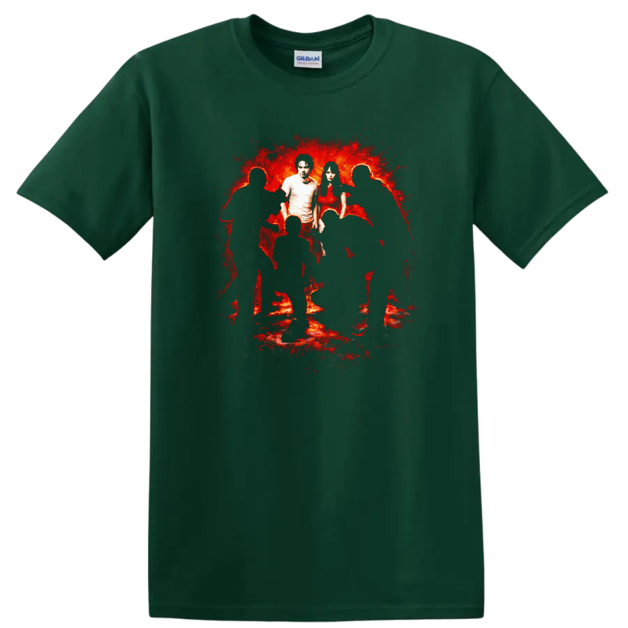 Vintage Classic Rock Album Cover Art Style T Shirt - Forest Green