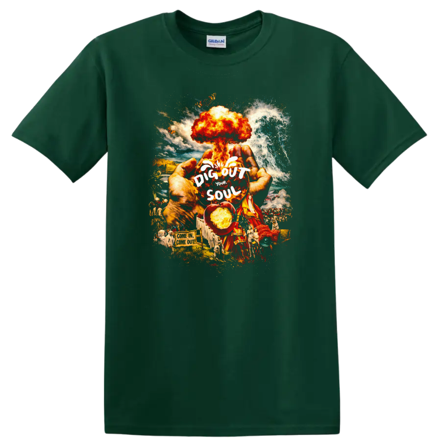 Dig Out Your Soul Vintage Classic Rock T Shirt - Forest Green