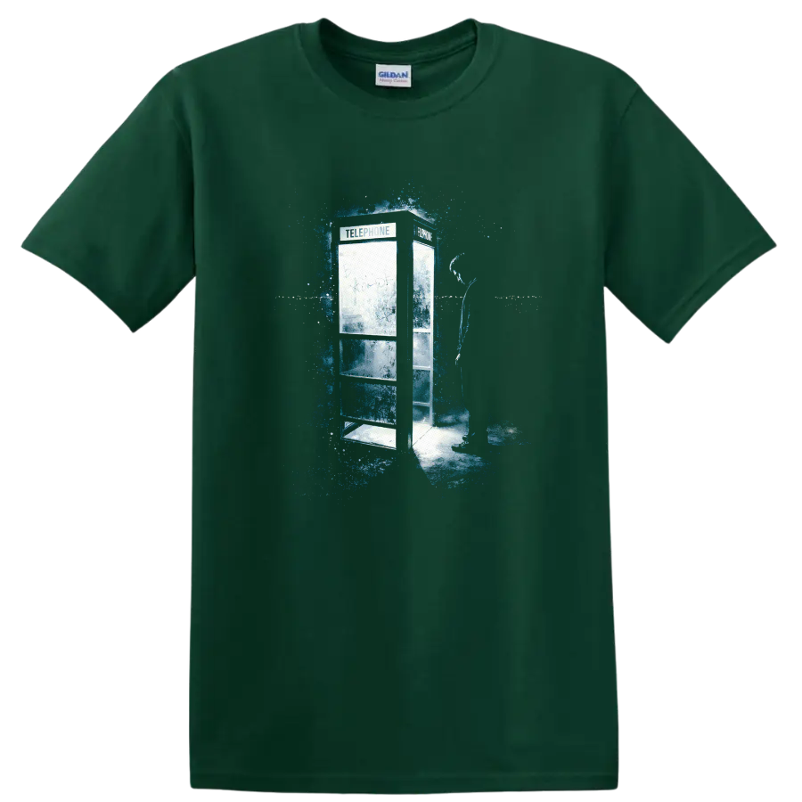 Vintage Classic Rock Album Cover Art Style T Shirt - Forest Green