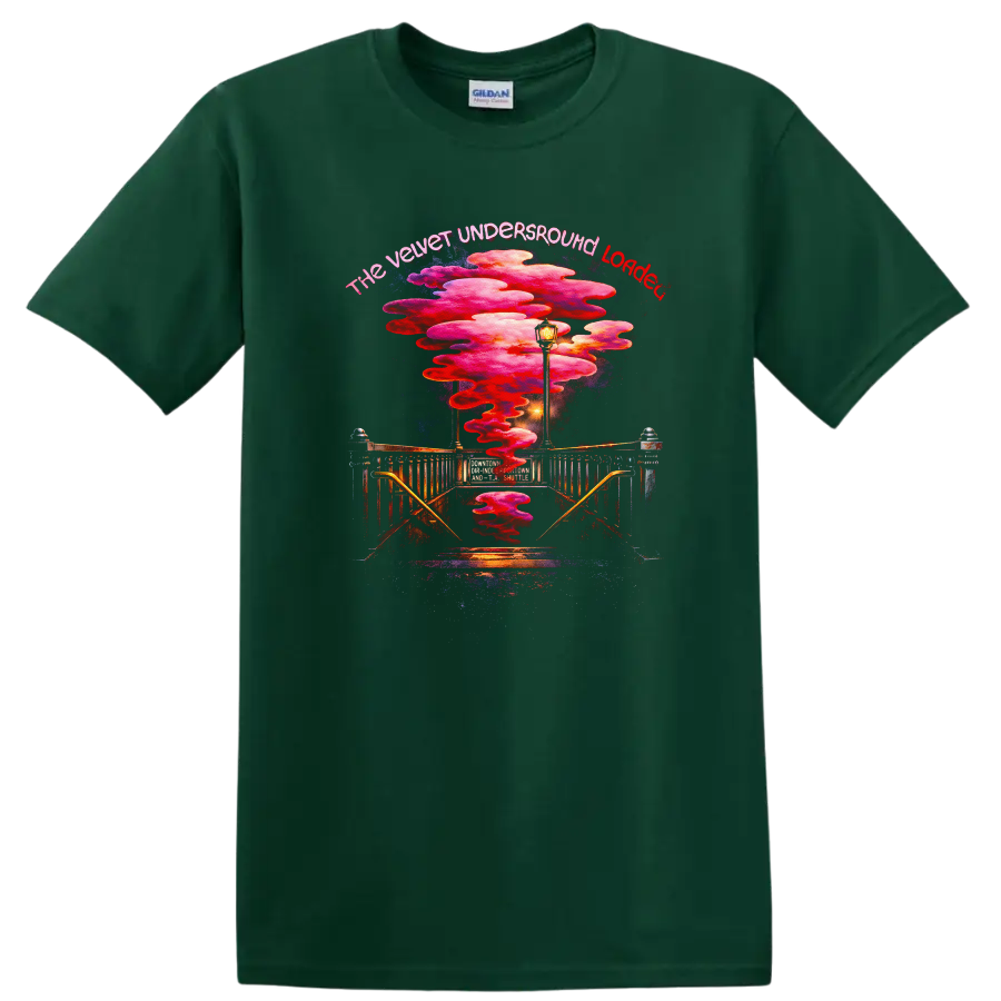 The Velvet Underground Loaded Vintage Classic Rock T Shirt - Forest Green