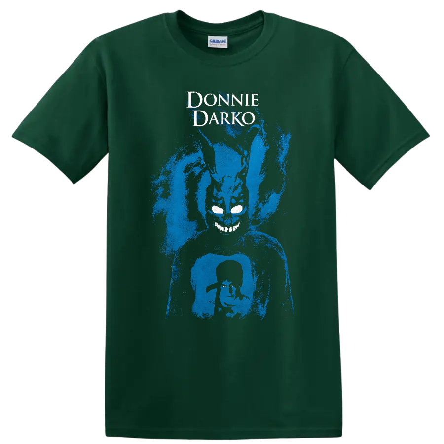 Donnie Darko Horror Movie Graphic T Shirt Graphic Design Tee Dark Fantasy - Forest Green