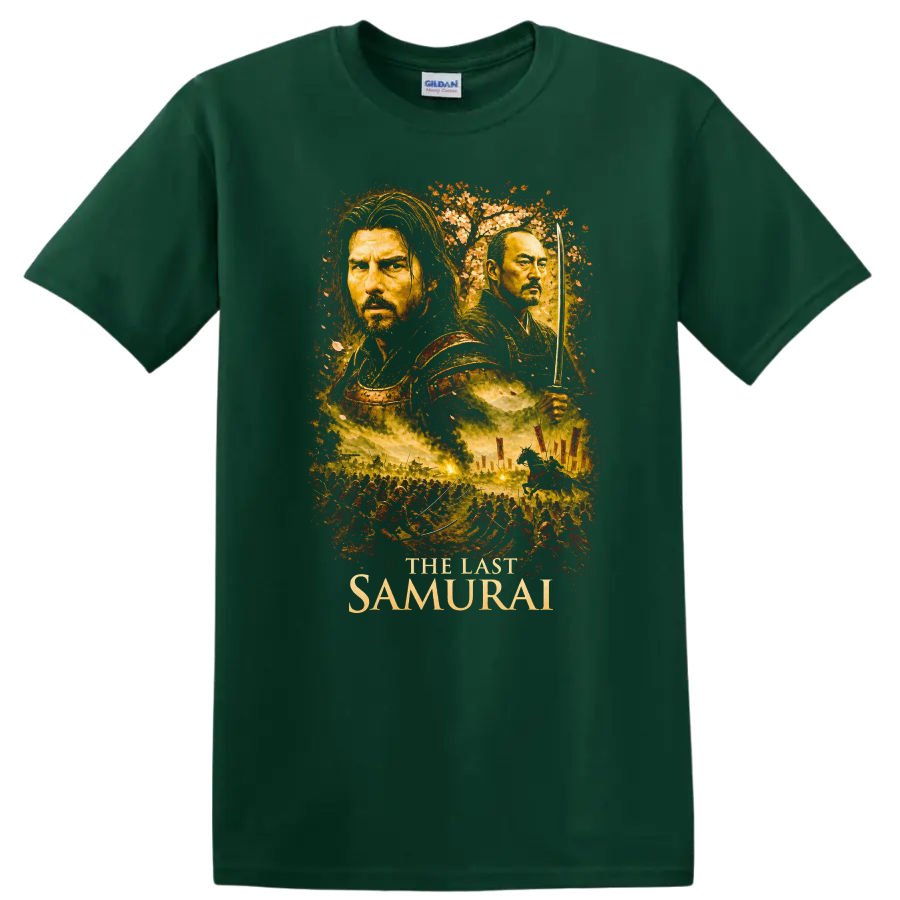 Epic Warrior Graphic T Shirt Troy Battle Scene Vintage Style - Forest Green