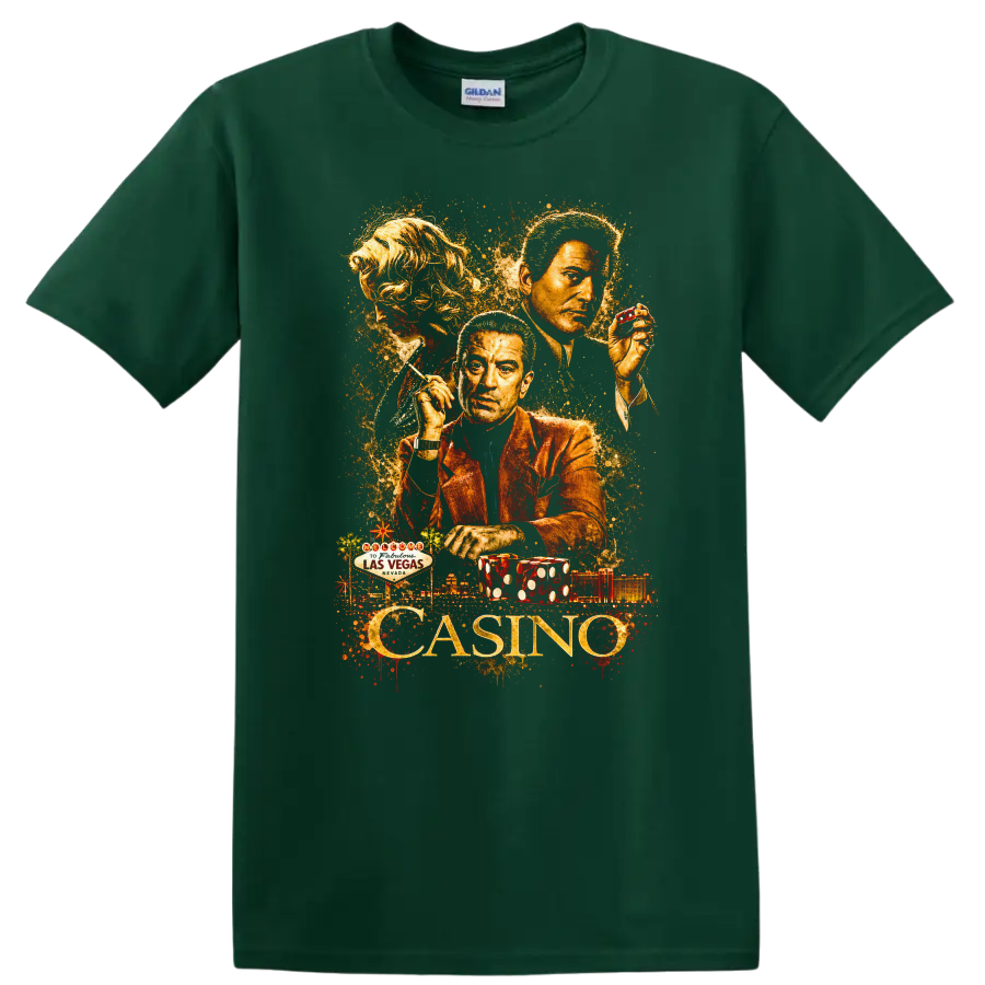 Alien Encounter Arrival Science Fiction T Shirt Movie Poster Graphic Tee - Forest Green