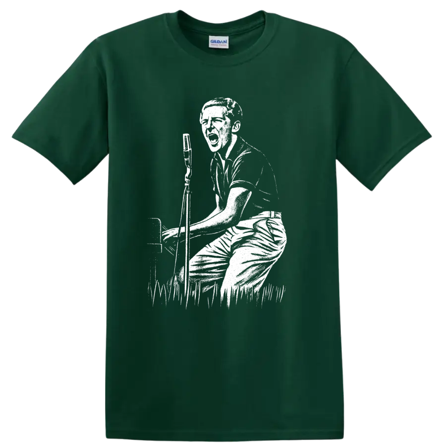 Jerry Lee Lewis Piano Rock Legend T Shirt Vintage Musician Concert Graphic Tee - Forest Green