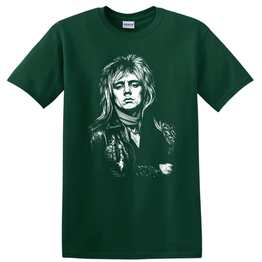 Roger Taylor Queen Rock Legends Tribute T Shirt for Classic Music Fans - Forest Green