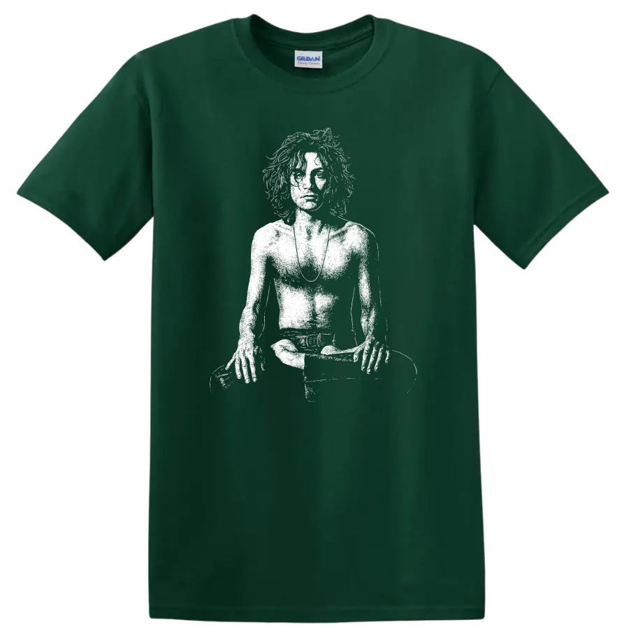 Syd Barrett Pink Floyd Rock Legends Tribute T Shirt Classic Unisex - Forest Green