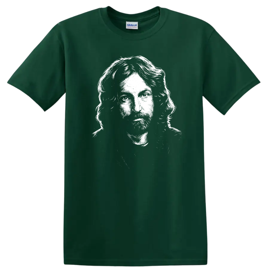 Nick Mason Pink Floyd Rock Legends T Shirt Tribute Graphic - Forest Green