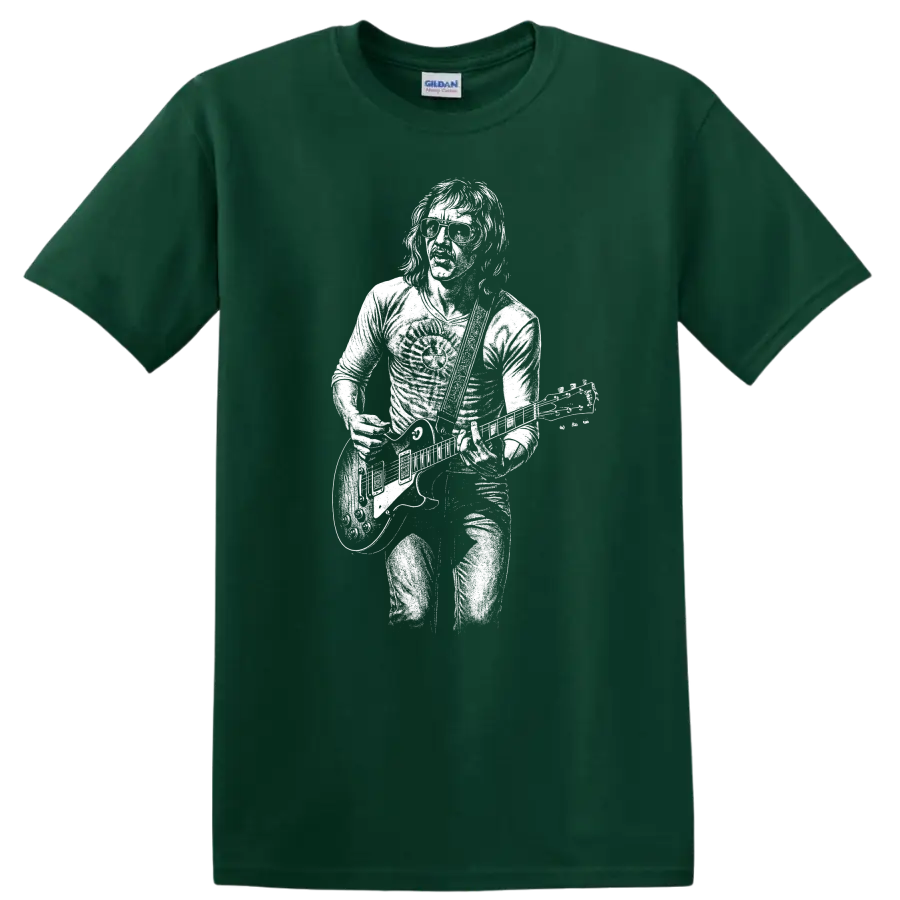 Barry Bailey Atlanta Rhythm Section Rock Legends Tribute T Shirt - Forest Green
