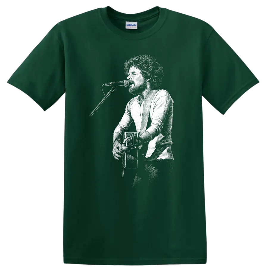 Don Henley Eagles Rock Legends Portrait T Shirt for Classic Music Fans - Forest Green