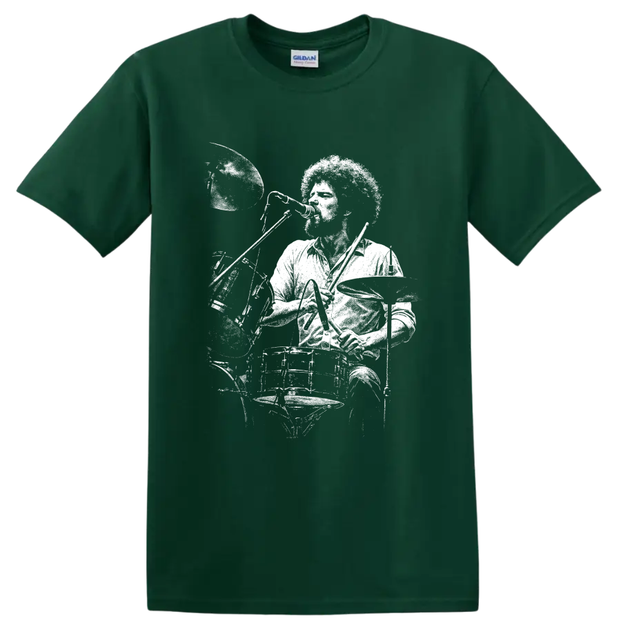 Don Henley Eagles Rock Legends Portrait T Shirt for Classic Rock Fans - Forest Green