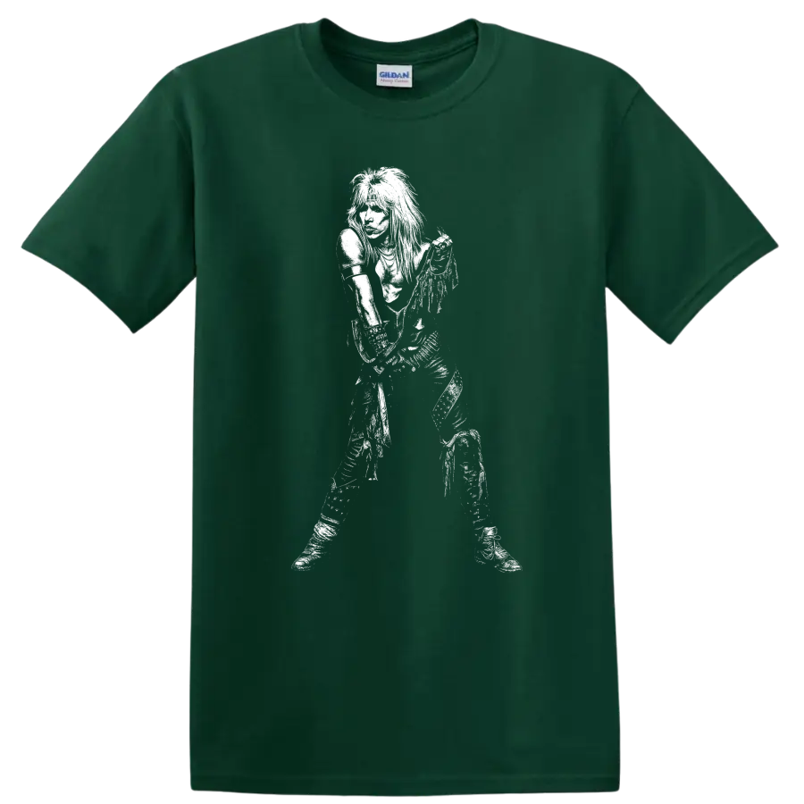 Vince Neil Mötley Crüe Rock Legends Silhouette T Shirt - Forest Green