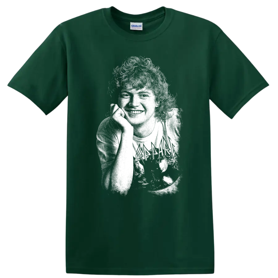 Rick Allen Def Leppard Rock Legends Tribute T Shirt for Fans - Forest Green