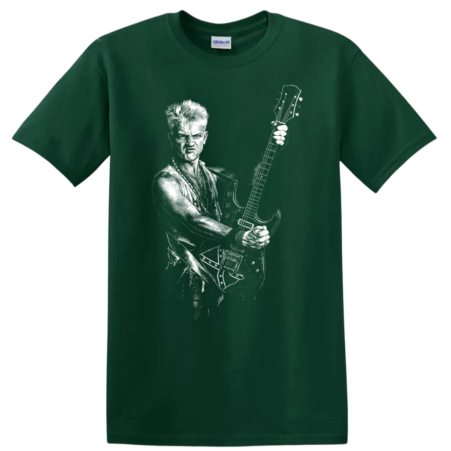 Rudolf Schenker Scorpions Rock Legends Guitarist T Shirt - Forest Green