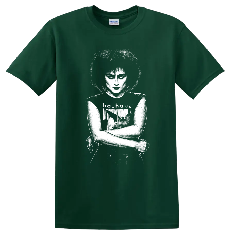 Siouxsie and the Banshees Rock Legends T Shirt for Fans - Forest Green