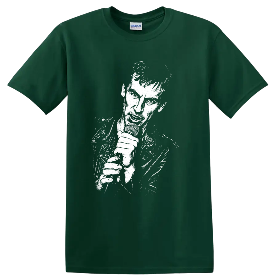 Vyacheslav Butusov Nautilus Pompilius Rock Legends T Shirt Black Logo - Forest Green