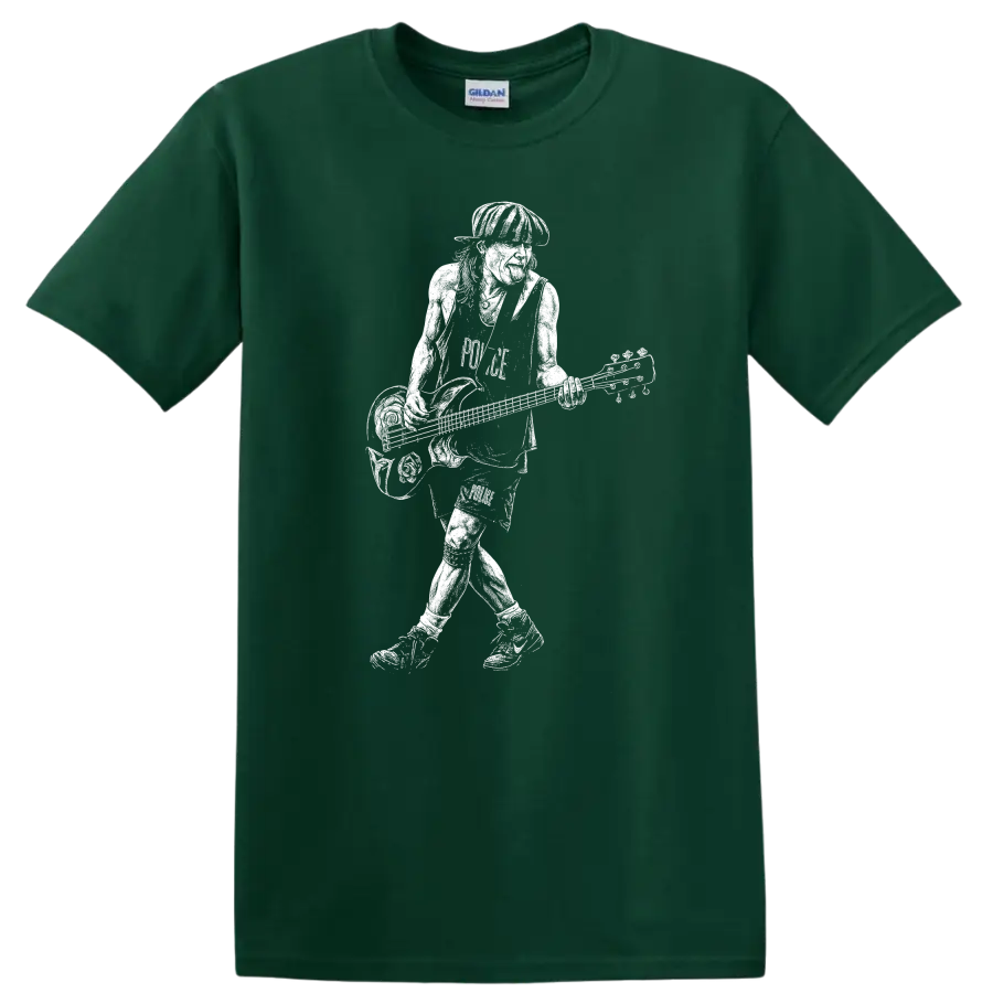 Cliff Burton Metallica Rock Legends Tribute T Shirt for Fans - Forest Green