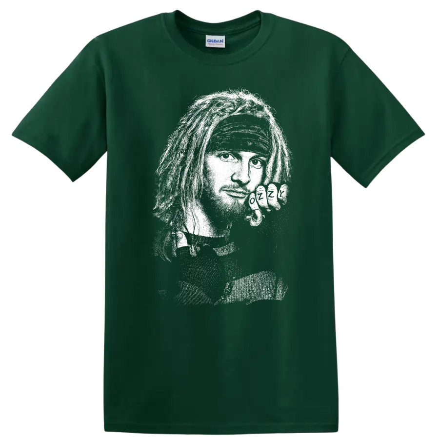 Layne Staley Alice in Chains Rock Legends Tribute T Shirt - Forest Green
