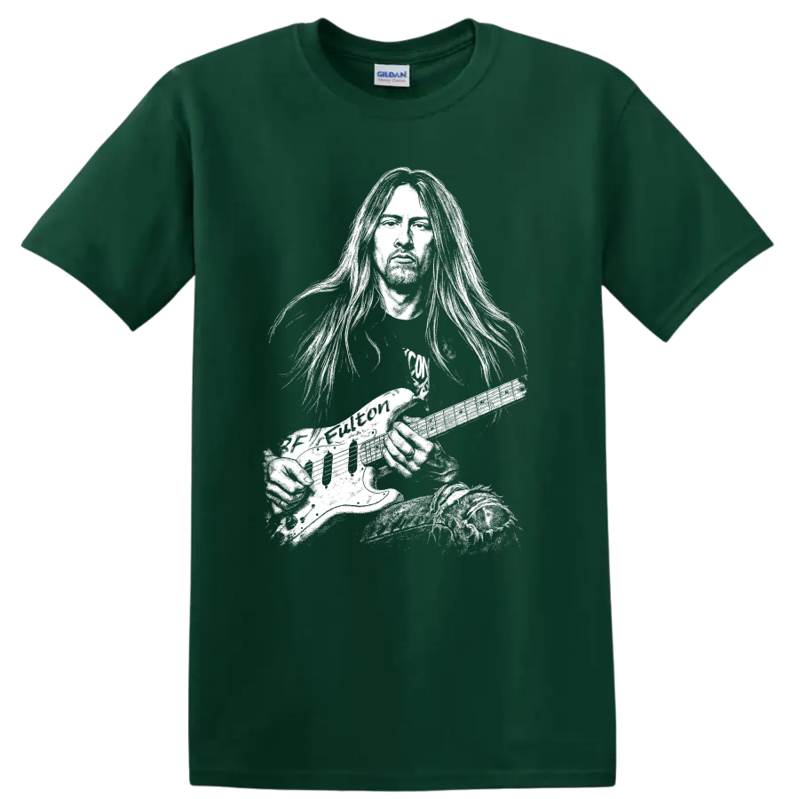 Jerry Cantrell Alice in Chains Rock Legends Tribute T Shirt - Forest Green
