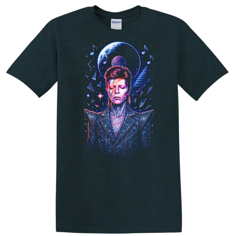 Retro Rock Heavy Metal Album Cover Legend Style T Shirt - Midnight (Green)