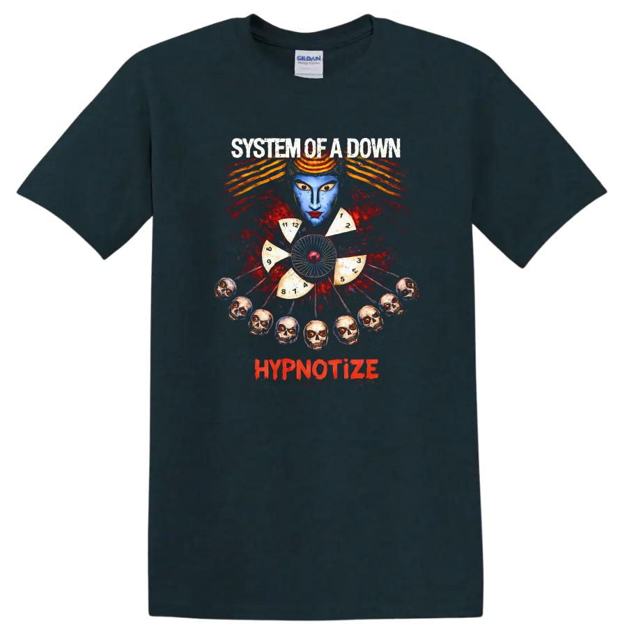 System of a Down Hypnotize Vintage Rock T Shirt - Midnight (Green)