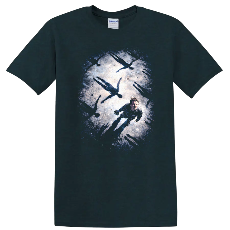 Vintage Classic Rock Album Cover Art Style T Shirt - Midnight (Green)