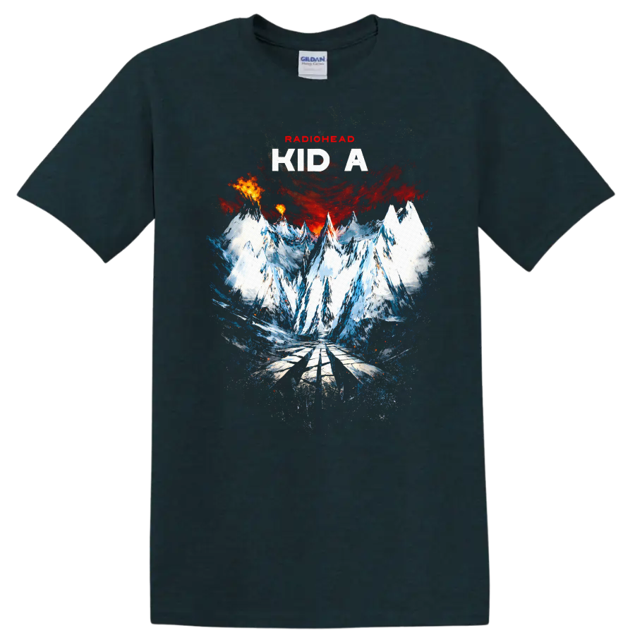 Vintage Classic Rock Album Cover Art Style T Shirt - Midnight (Green)