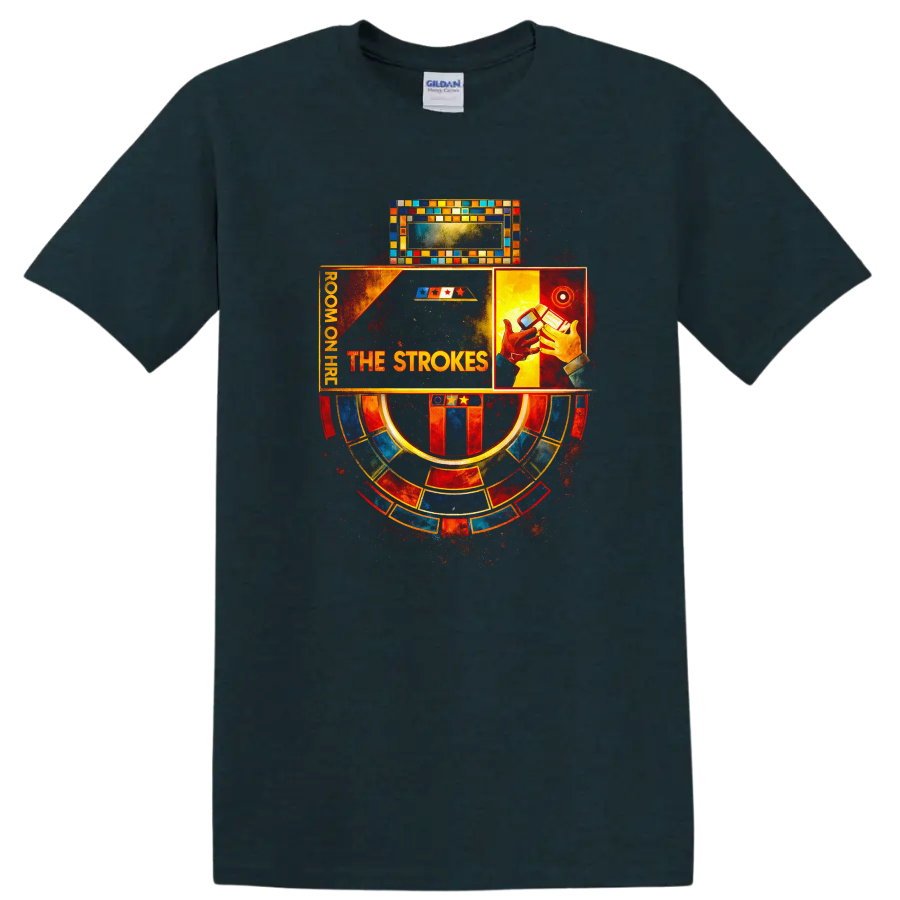 Vintage Classic Rock Album Cover Art Style T Shirt - Midnight (Green)