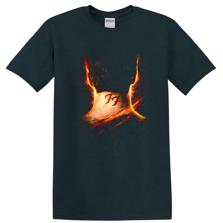 Vintage Classic Rock Album Cover Art Style T Shirt - Midnight (Green)