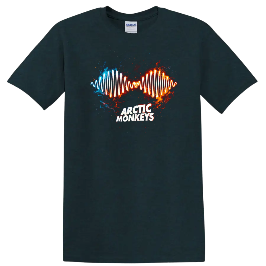 Arctic Monkeys Vintage Classic Rock Album Cover Art T Shirt - Midnight (Green)