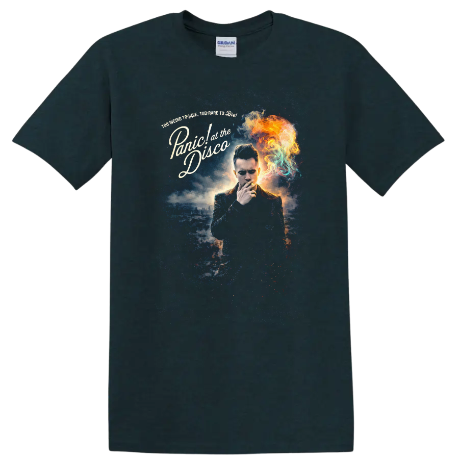 Panic! at the Disco Vintage Classic Rock Album Cover T Shirt - Midnight (Green)