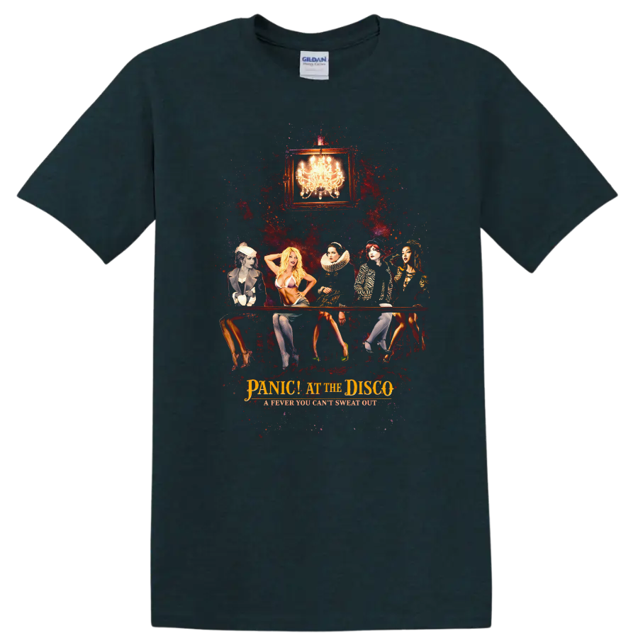 Vintage Classic Rock Album Cover Art Style T Shirt - Midnight (Green)