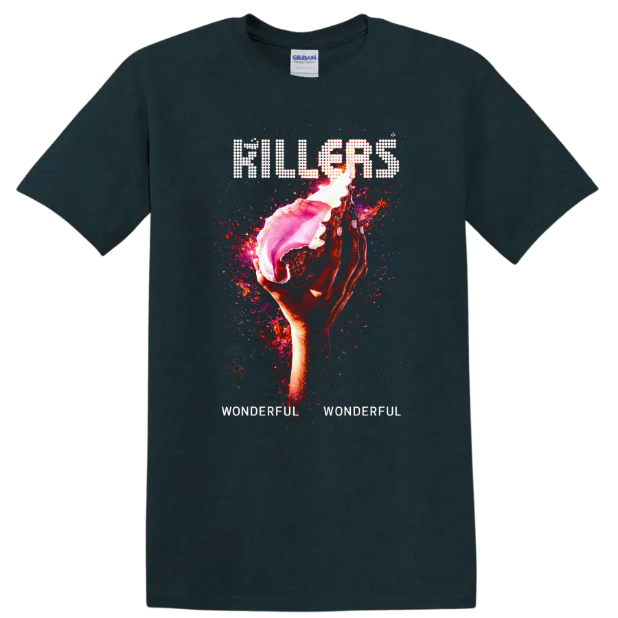 Vintage Classic Rock Album Cover Art Style T Shirt - Midnight (Green)