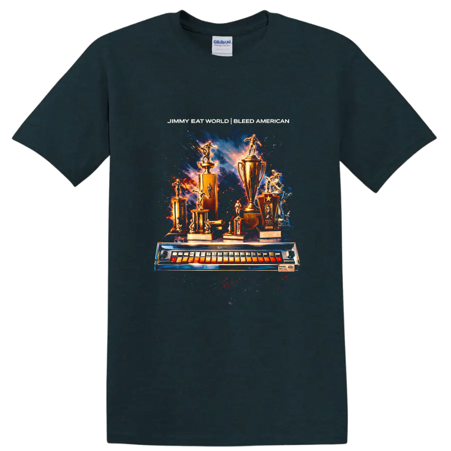 Vintage Classic Rock Album Cover Art Style T Shirt - Midnight (Green)