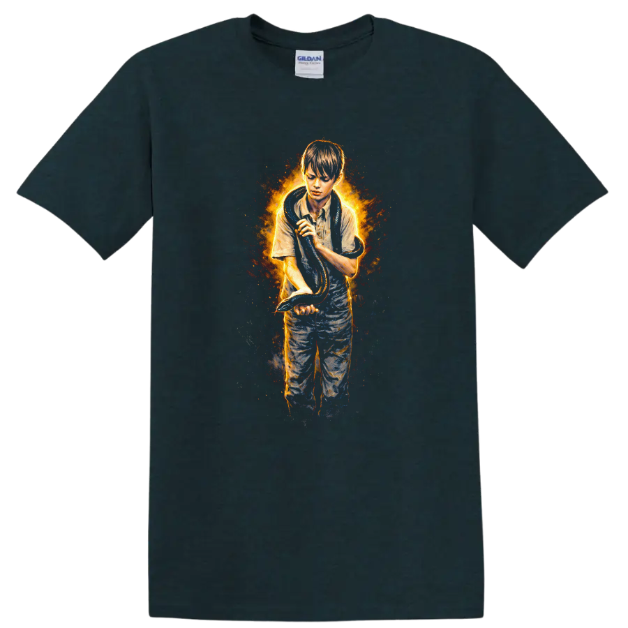 Vintage Classic Rock Album Cover Art Style T Shirt - Midnight (Green)