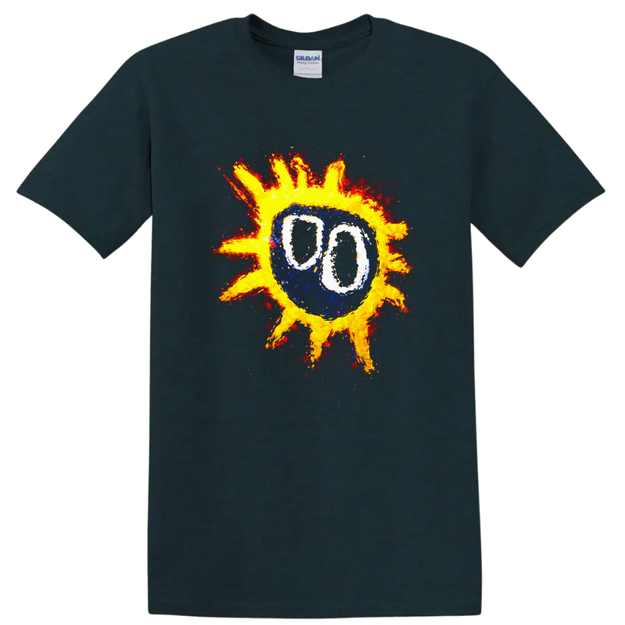 Vintage Classic Rock Album Cover Art Style T Shirt - Midnight (Green)