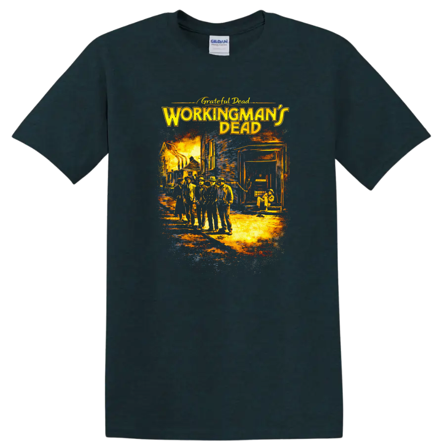 Grateful Dead Workingman's Dead Vintage T Shirt - Midnight (Green)
