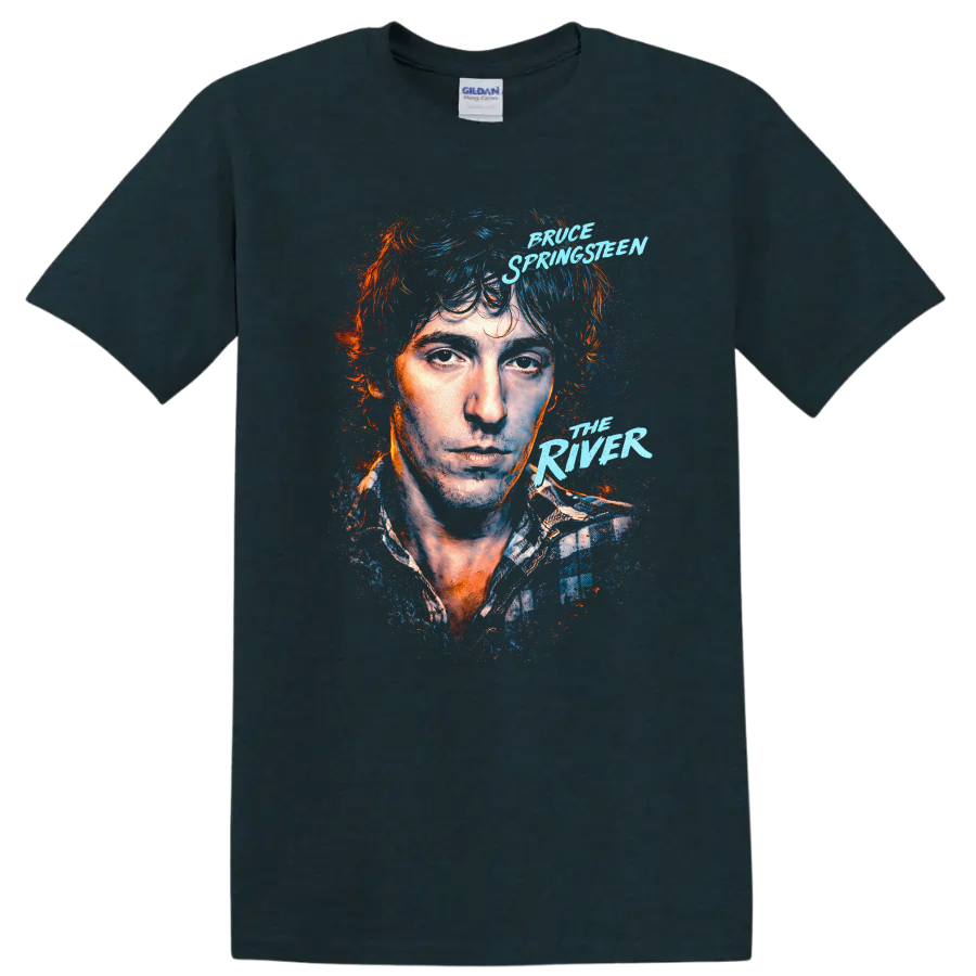 Bruce Springsteen The River Vintage Classic Rock T Shirt - Midnight (Green)