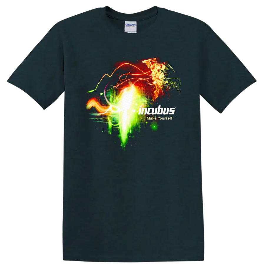 Incubus Make Yourself Vintage Classic Rock T Shirt - Midnight (Green)
