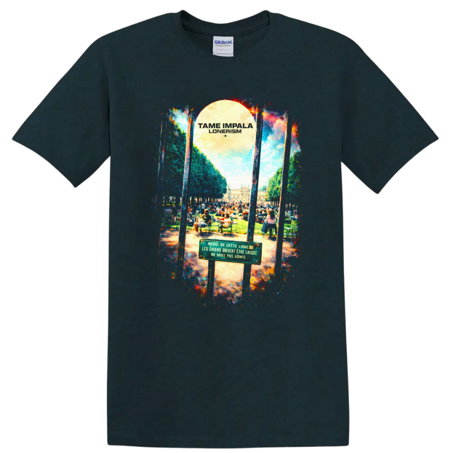 Tame Impala Lonerism Vintage Classic Rock T Shirt - Midnight (Green)