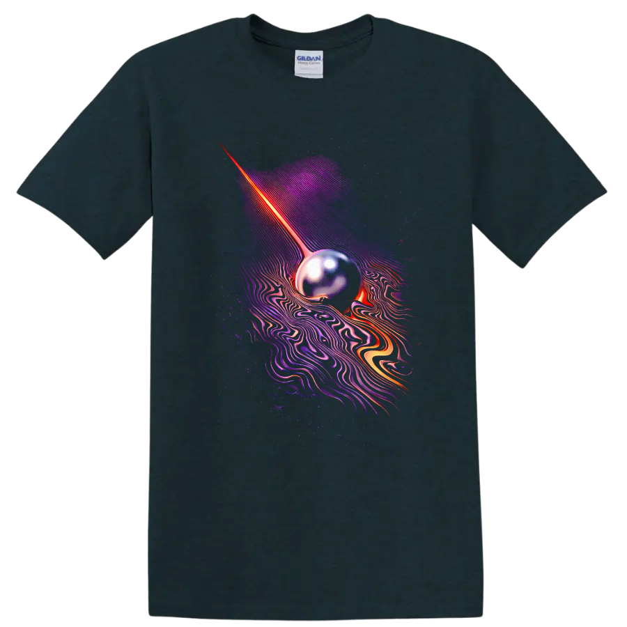 Vintage Classic Rock Album Cover Art Style T Shirt - Midnight (Green)