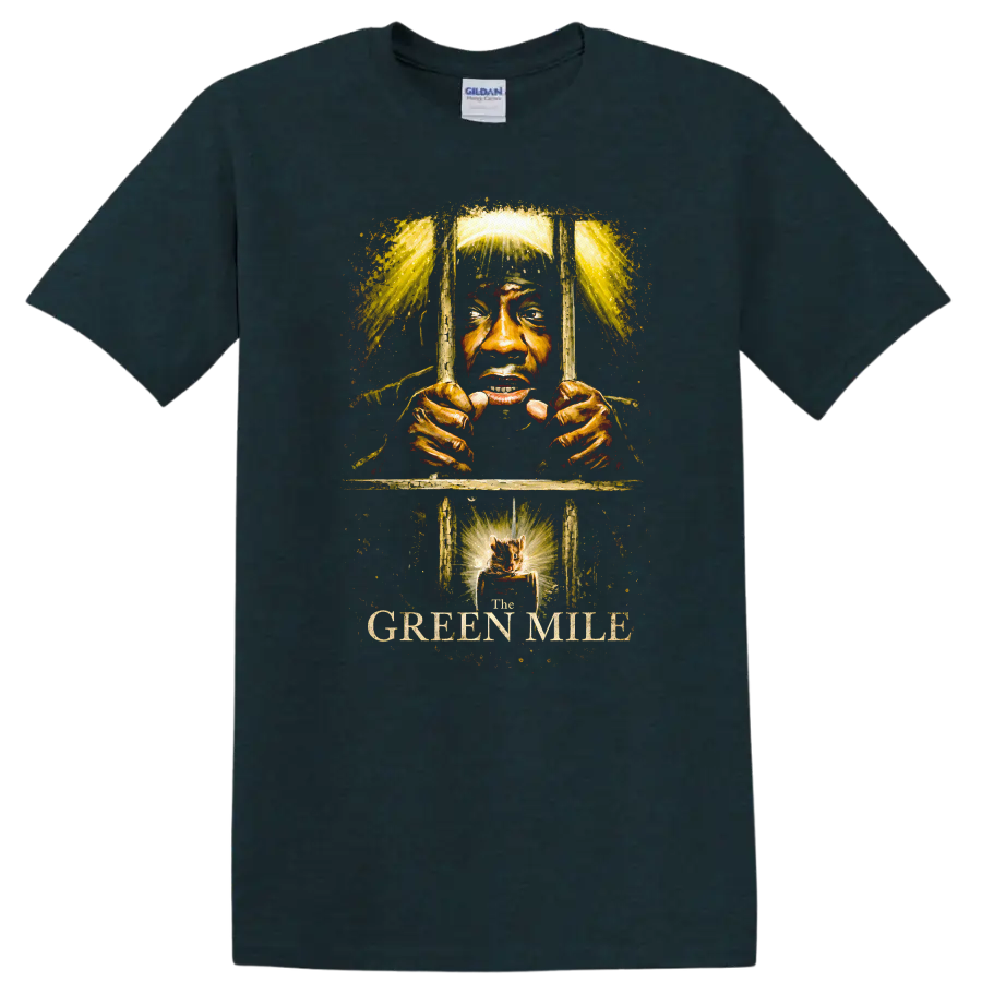 Children of Men Movie Art T Shirt Dramatic Design Graphic Novel Tee - Midnight (Green)