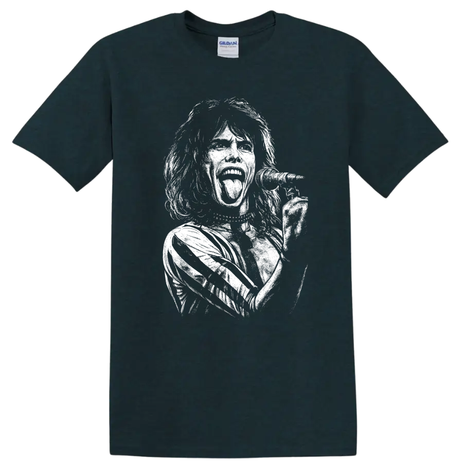 Mick Jagger The Rolling Stones Rock Legends T Shirt - Midnight (Green)
