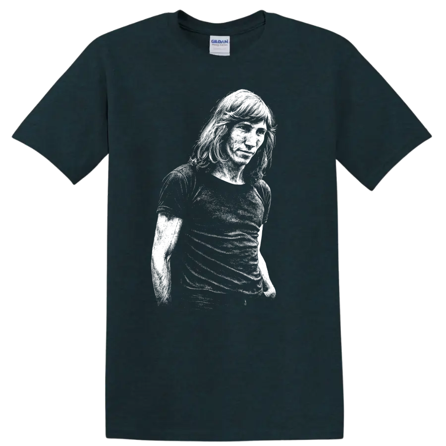 Roger Waters Pink Floyd Rock Legends Portrait T Shirt - Midnight (Green)