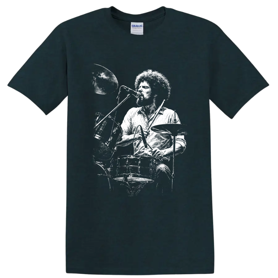 Don Henley Eagles Rock Legends Portrait T Shirt for Classic Rock Fans - Midnight (Green)