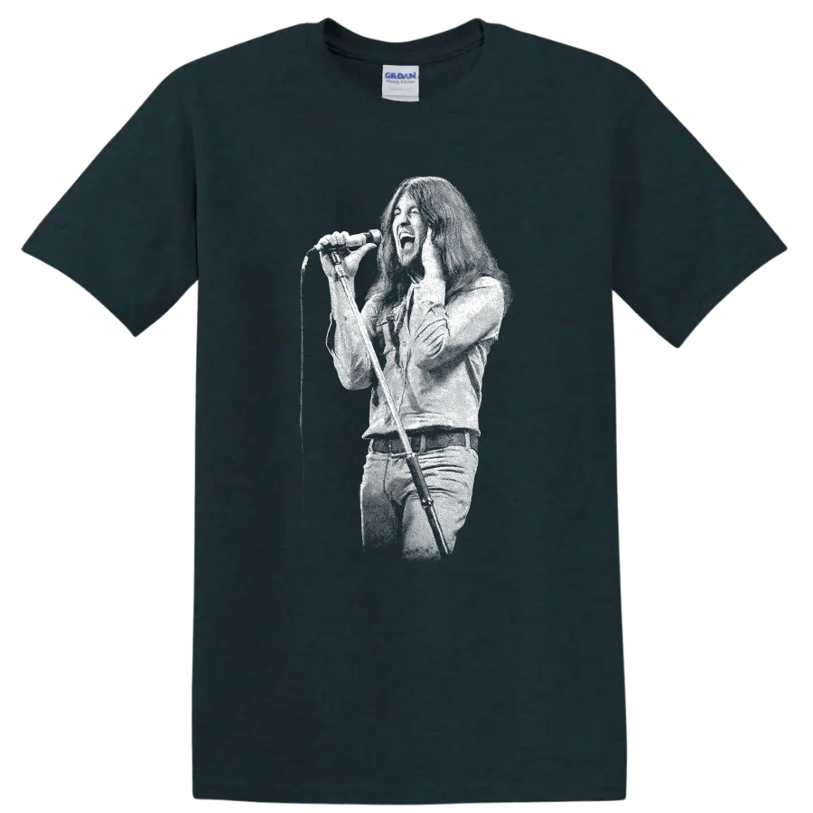 Ian Gillan Deep Purple Rock Legends Tribute T Shirt for Classic Fans - Midnight (Green)