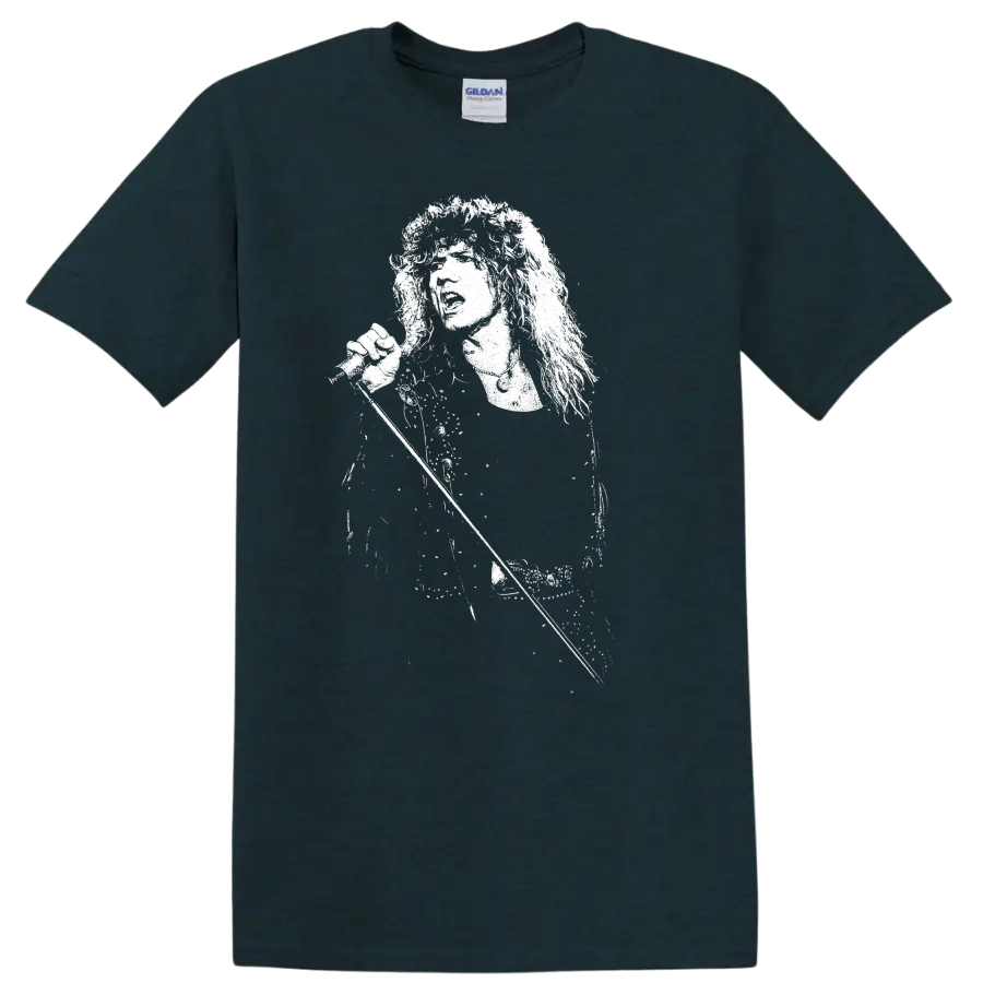 David Coverdale Whitesnake Deep Purple Rock Legends T Shirt - Midnight (Green)