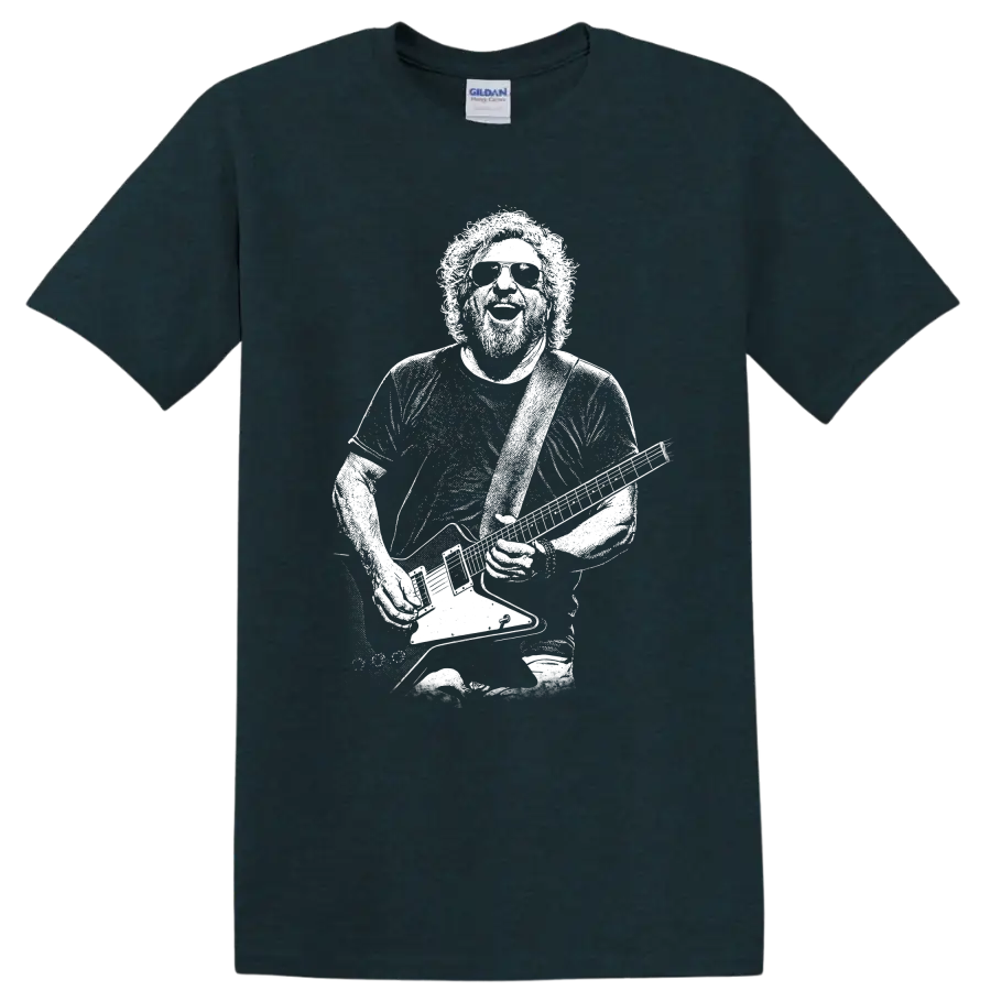 Sammy Hagar Van Halen Rock Legends Vintage Portrait T Shirt - Midnight (Green)