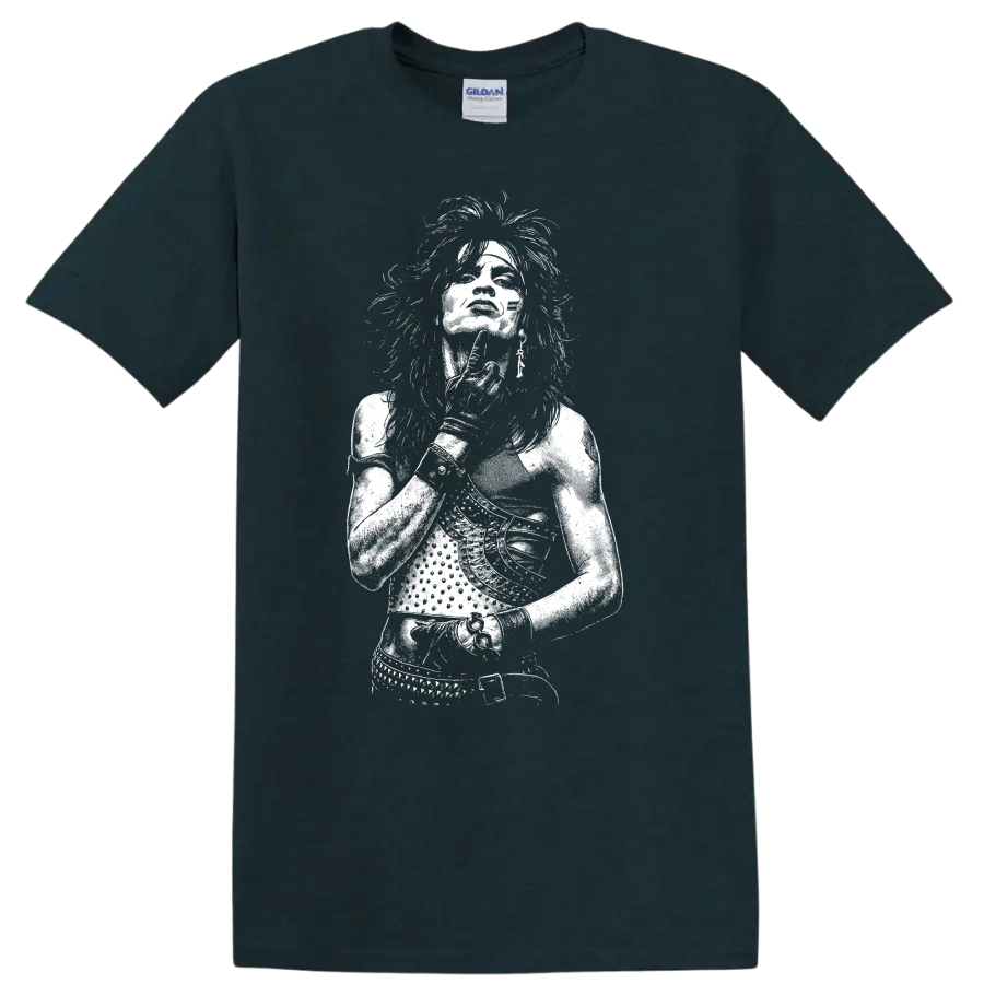 Tommy Lee Mötley Crüe Rock Legends Portrait T Shirt - Midnight (Green)