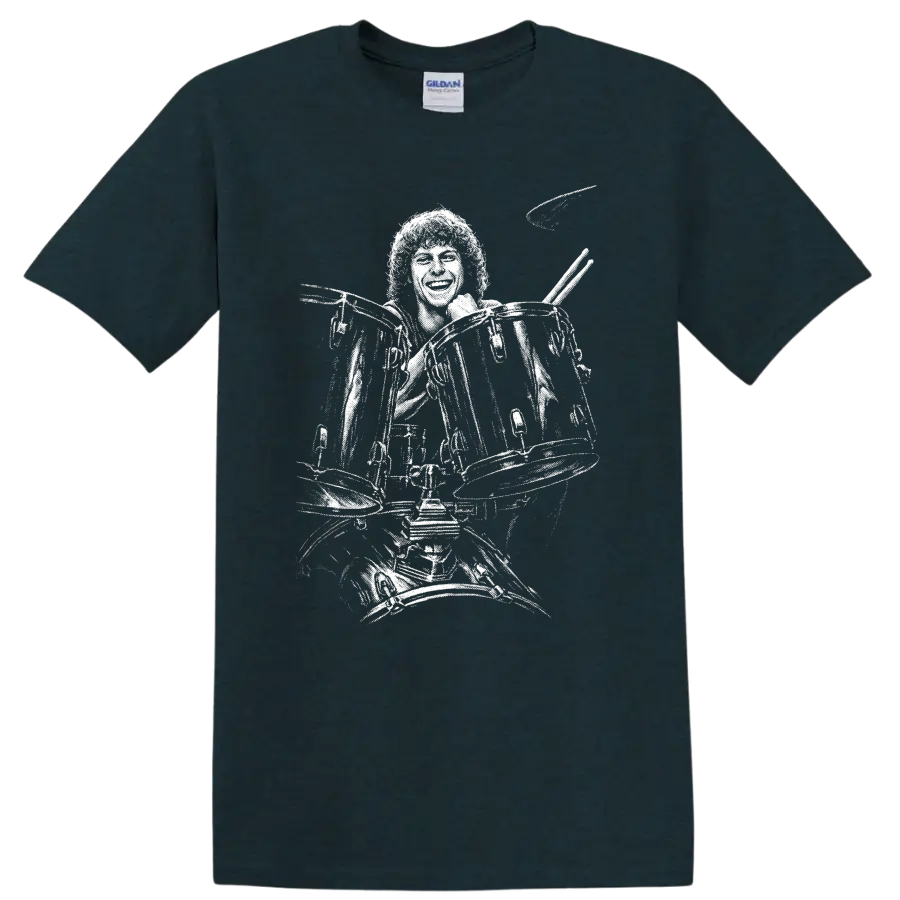 Rick Allen Def Leppard Rock Legends Graphic T Shirt - Midnight (Green)