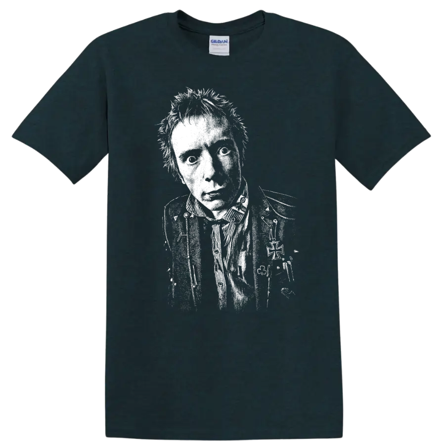 Johnny Rotten Sex Pistols Rock Legends Punk Style T Shirt - Midnight (Green)